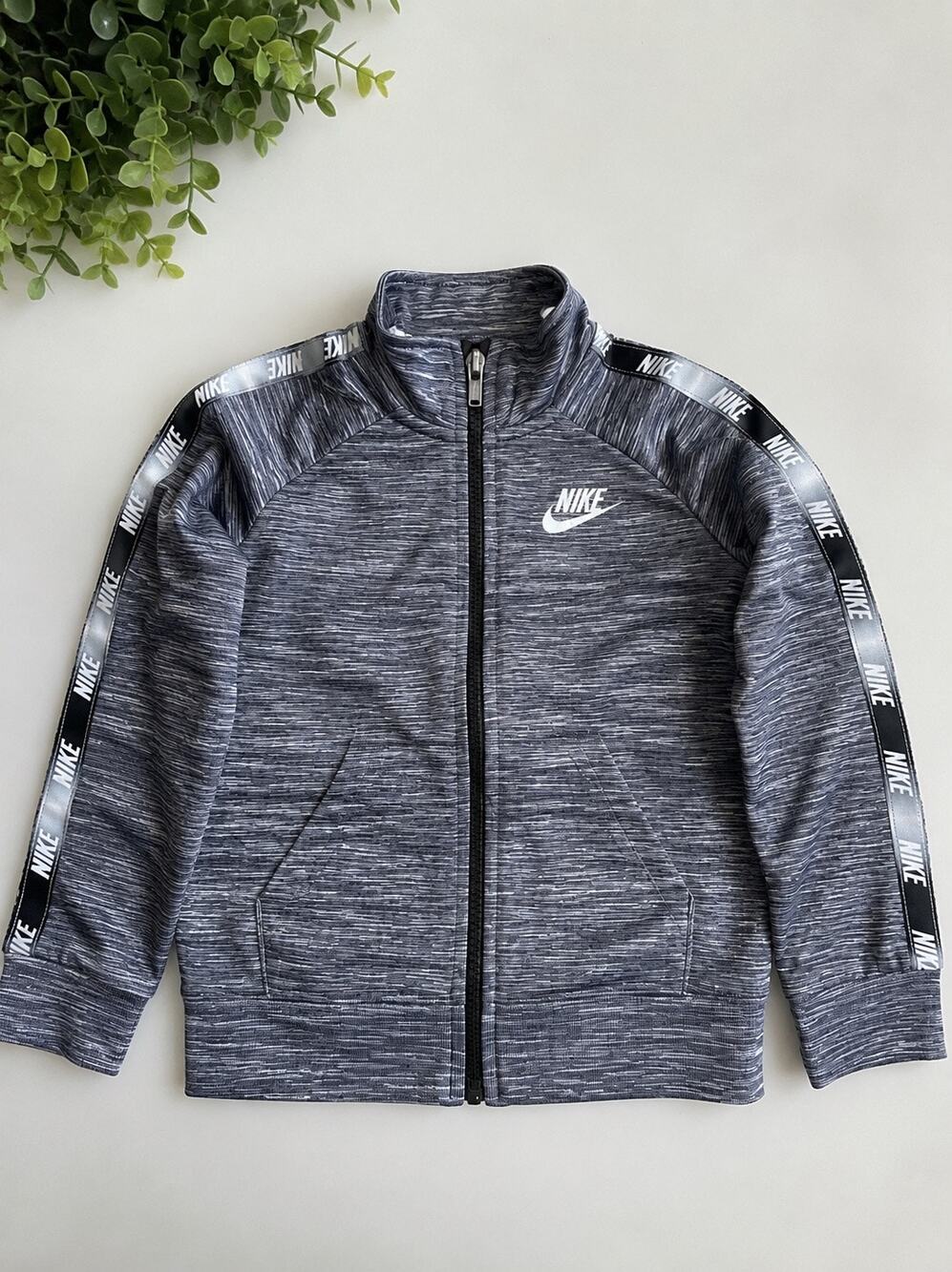 Nike Toddler 2T Gray Heather Logo Tape Full Zip Track Jacket